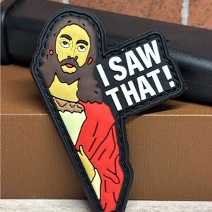 Tactical PVC Patch - I Saw That Jesus Patch - Morale God Meme Patch